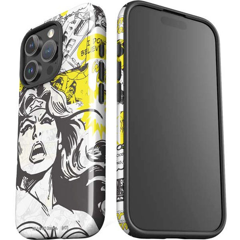 DC Comics Wonder Woman Vintage Comic Art iPhone 16 Pro Impact Case